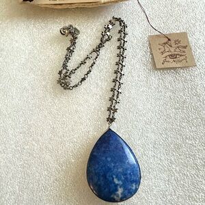 Jes Maharry Lapis Stars Necklace